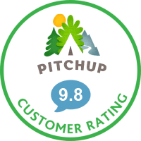 Pitchup 9.8 customer rating